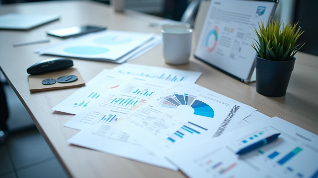 Tableau de bord avec indicateurs financiers et métriques clés pour suivi d'activité