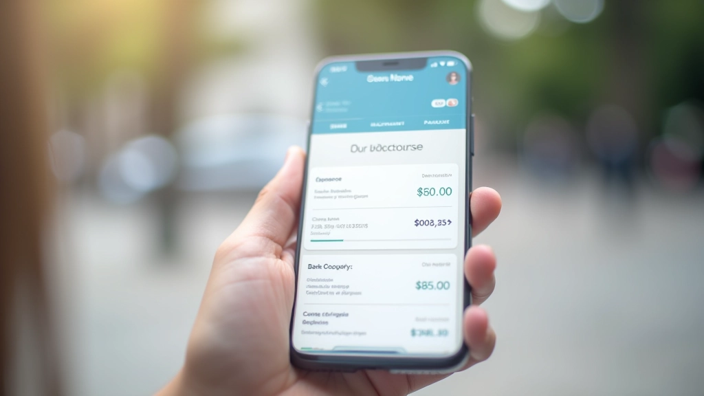 Compte bancaire avec deux colonnes séparées pour les fonds professionnels et la réserve