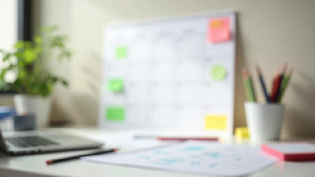 Calendrier de planification financière mensuelle avec annotations et prévisions