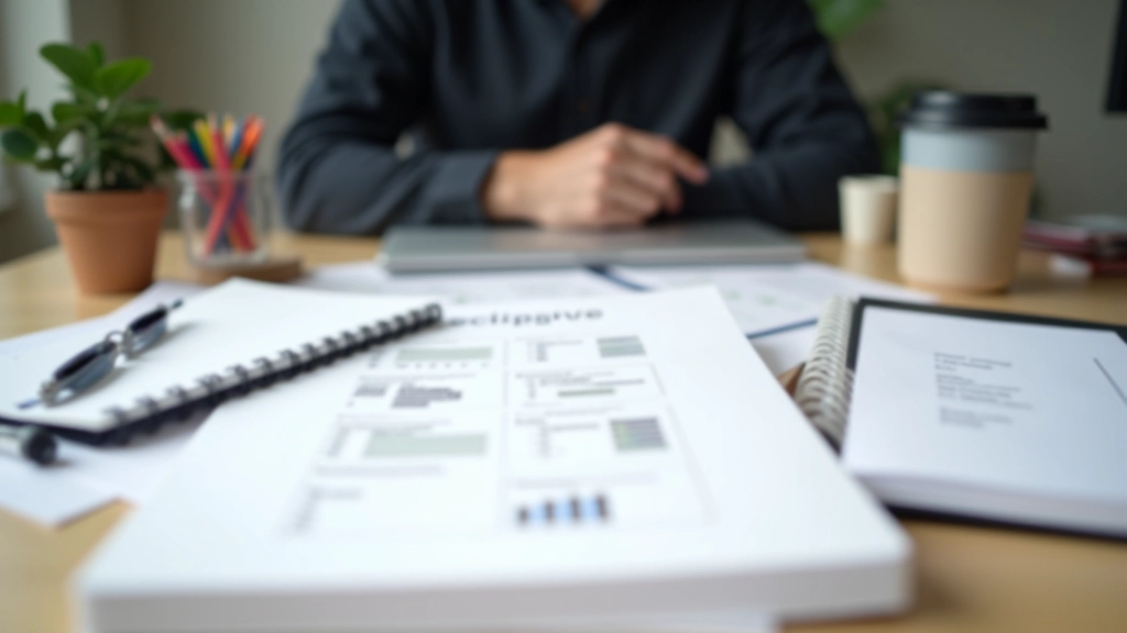 Espace de travail avec documents financiers